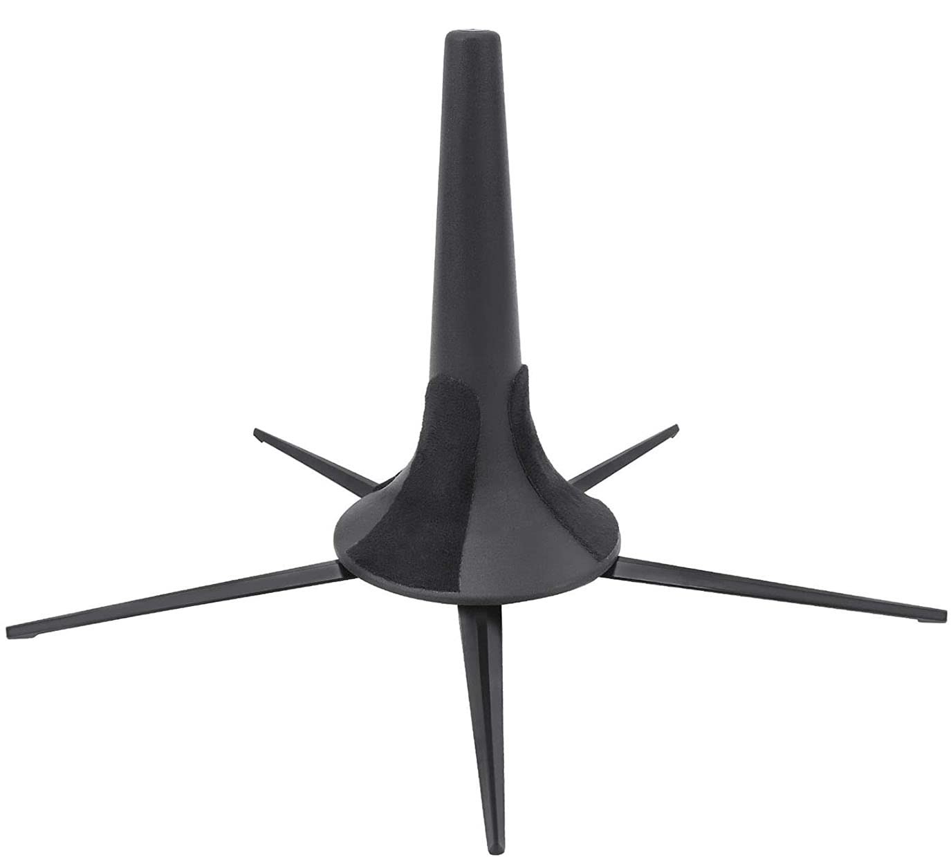 Jiayouy Portable Trumpet Stand Holder Metal 5 Leg Foldable black