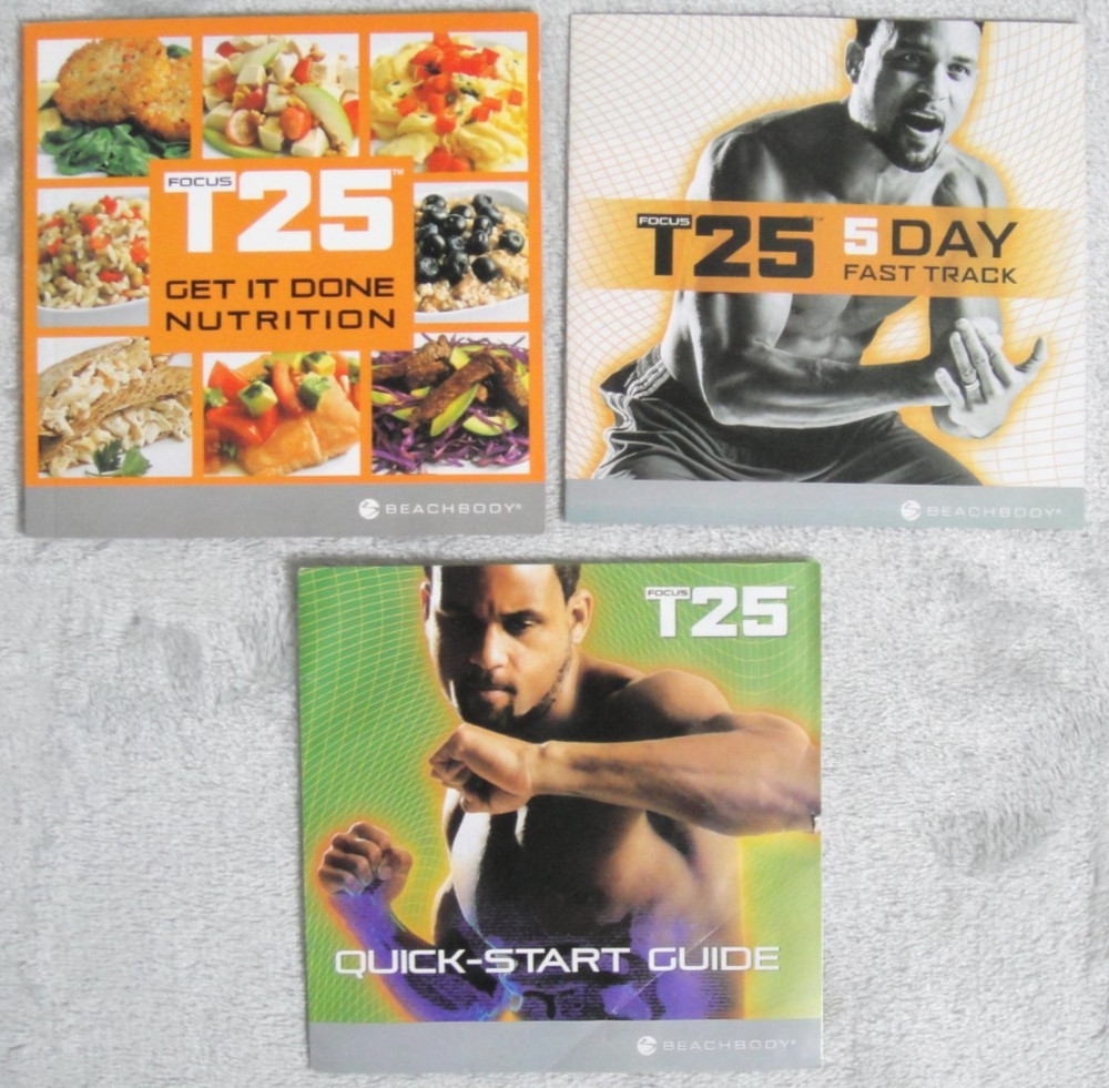 BEACHBODY FOCUS T25 Workout Alpha + Beta Get It Done Complete 10 Disc DVD Set