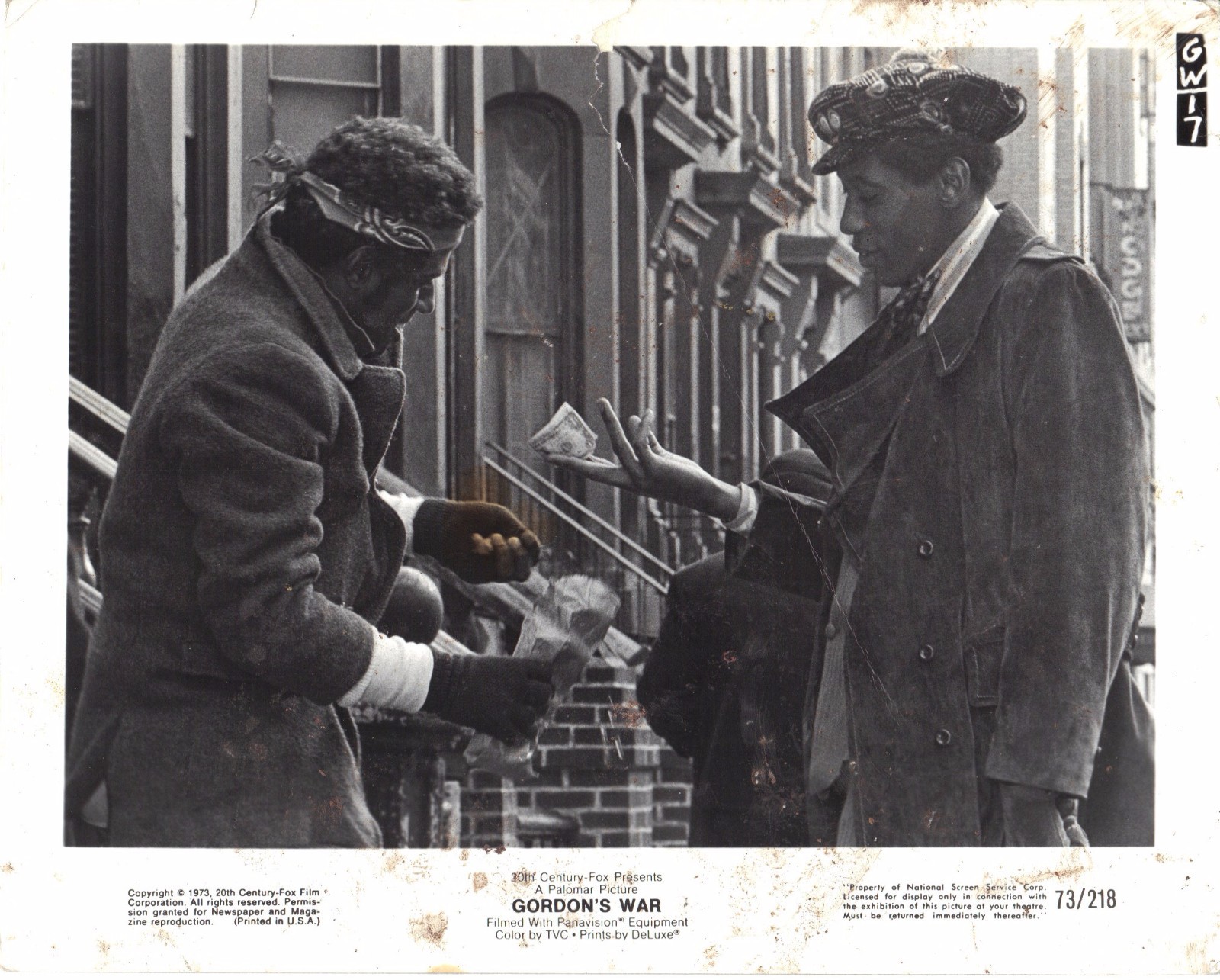 Gordon's War Paul Winfield Ossie Davis 1973 8x10 Photo Lobby Card Blaxploitation