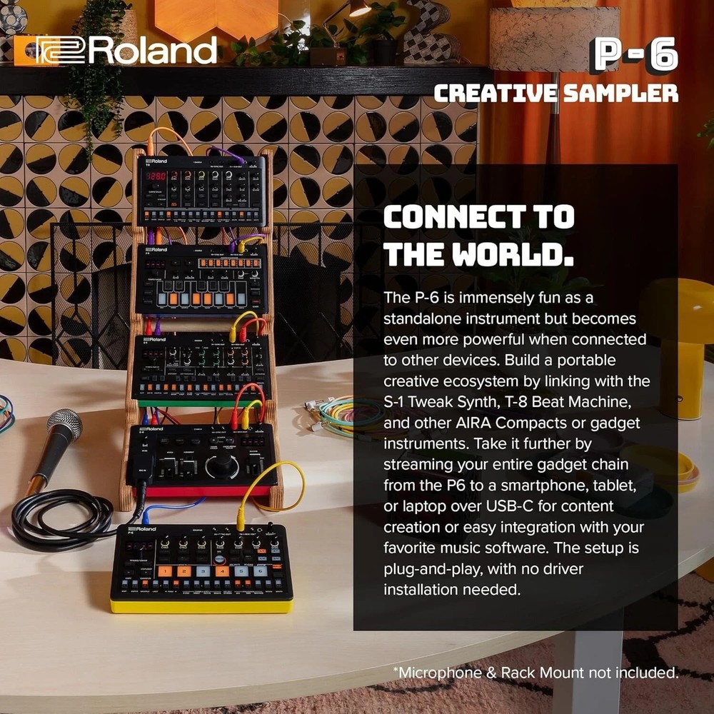 Roland AIRA Compact P-6 Creative Sampler W/Box