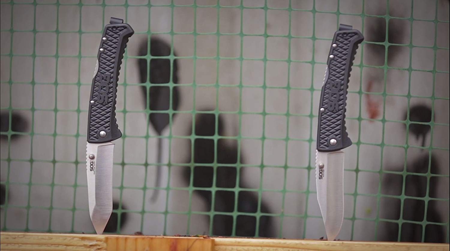 SOG SOG-TD1011-CP Traction EDC Knife, Work Knife & Folding Pocket Knife w/3.5"