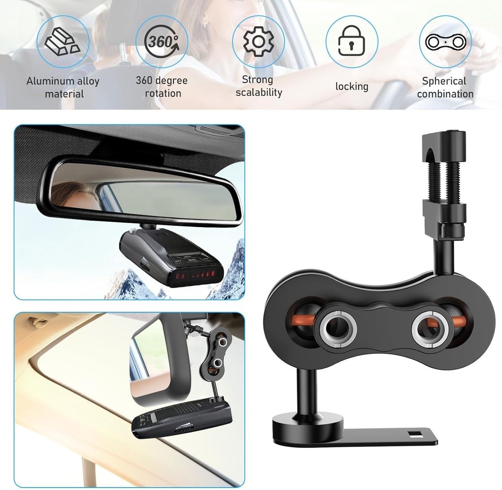 Adjustable Rearview Mirror Mount