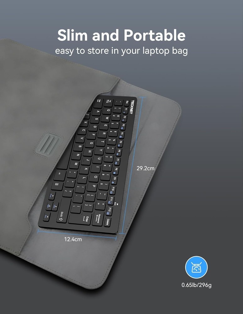 TECKNET Wireless Keyboard and Mouse Combo – USB Receiver – Model TK-KM006