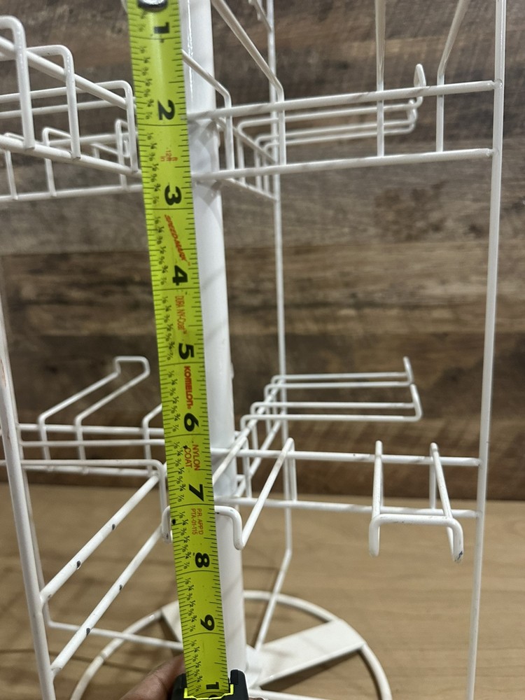 Counter Top Spinner Display Rack - 4 Sided (White)