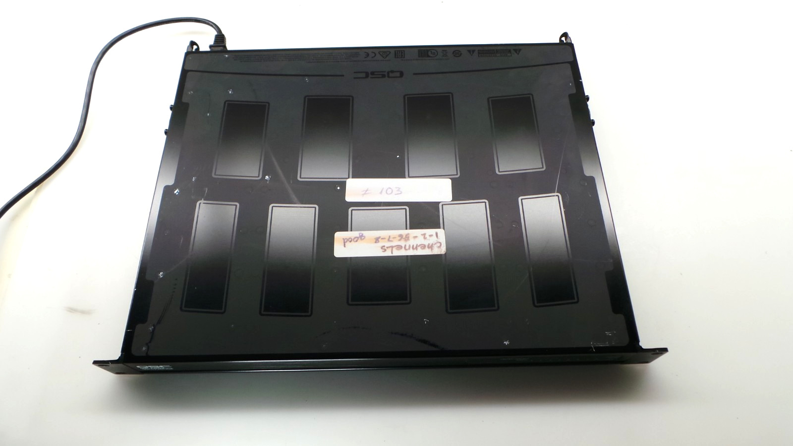 QSC MP-A80V 8-Channels 200W LO-Z/HI-Z Commercial Amplifier - Used - Read