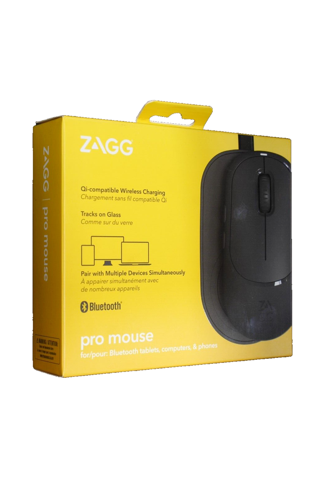 ZAGG Pro Mouse for Tablets and Laptops, Qi-Enabled, Wireless Charging, Bluetooth
