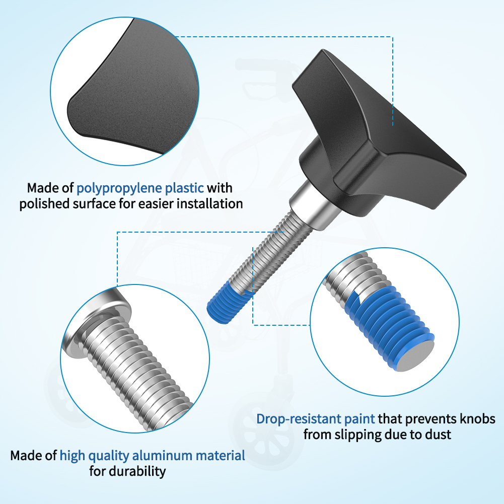 2 Pack Knob for Wheel Assembly For Rollator Parts Steel Rolling Walker Parts US