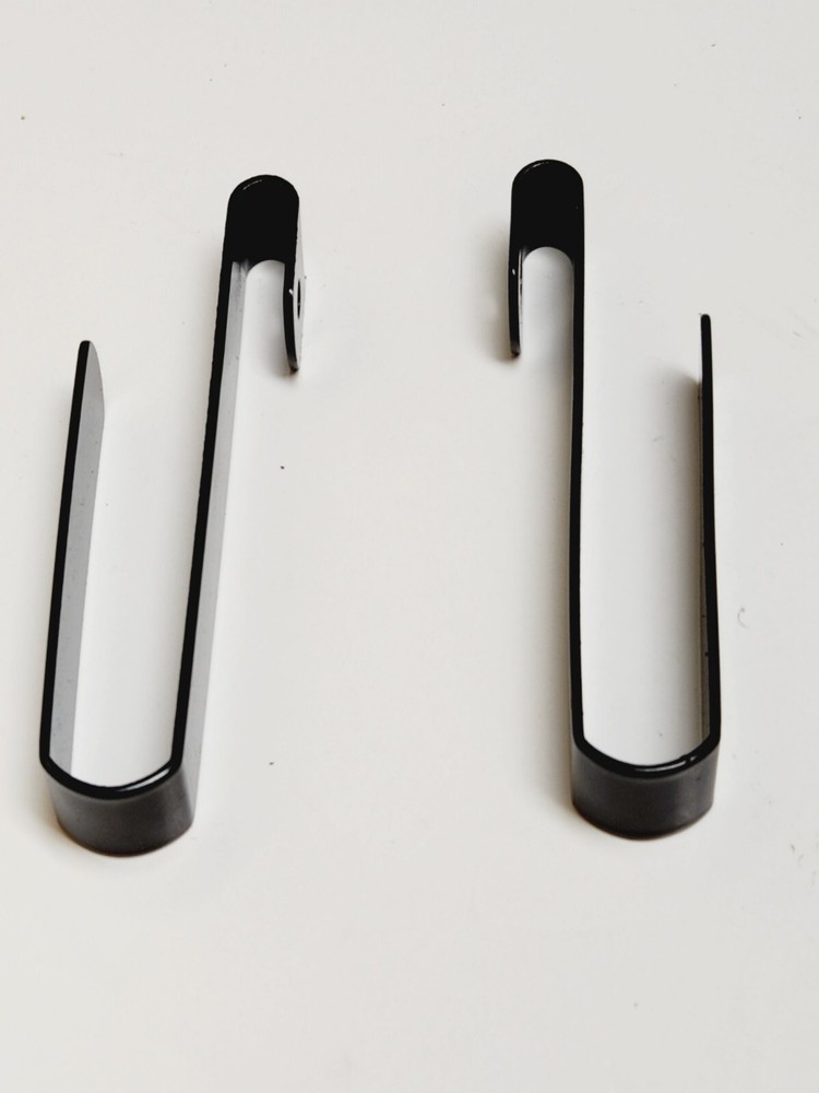 Wire Shelf End Hooks Black 2pc