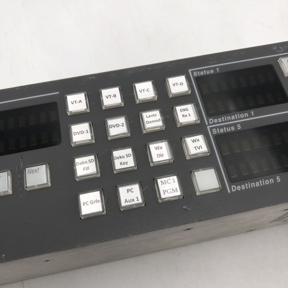 USED Grass Valley Encore/Prelude PMB Control Panel POWER TESTED READ C