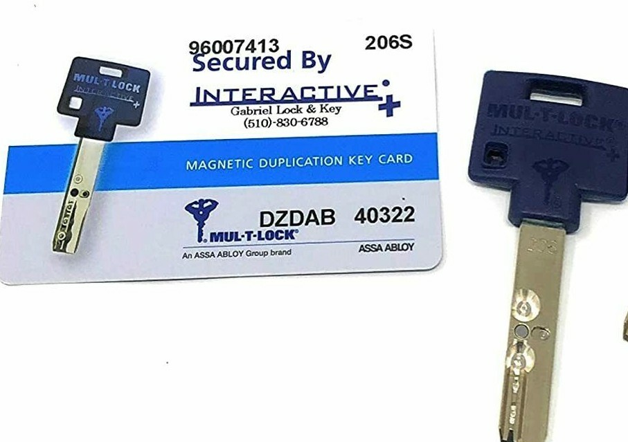 MulTLock 206 Interactive Plus 206S+ PROTECTED KEY WORKED CARD PROPERTY