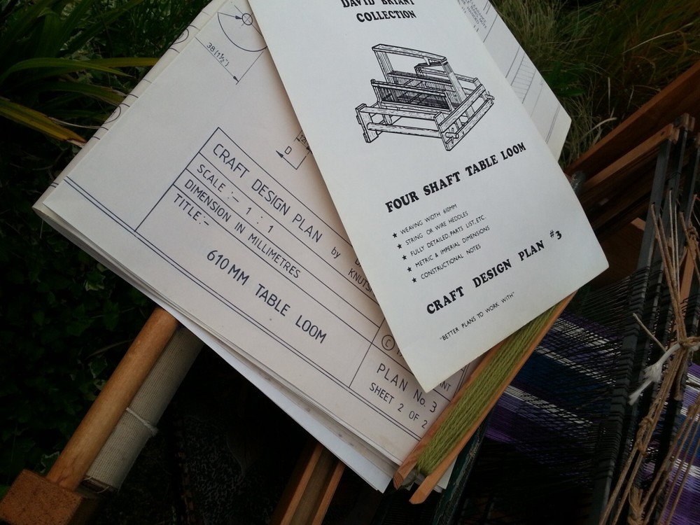 TABLE-TOP WEAVING LOOM copy carpentry plans textiles tool to make David Bryant