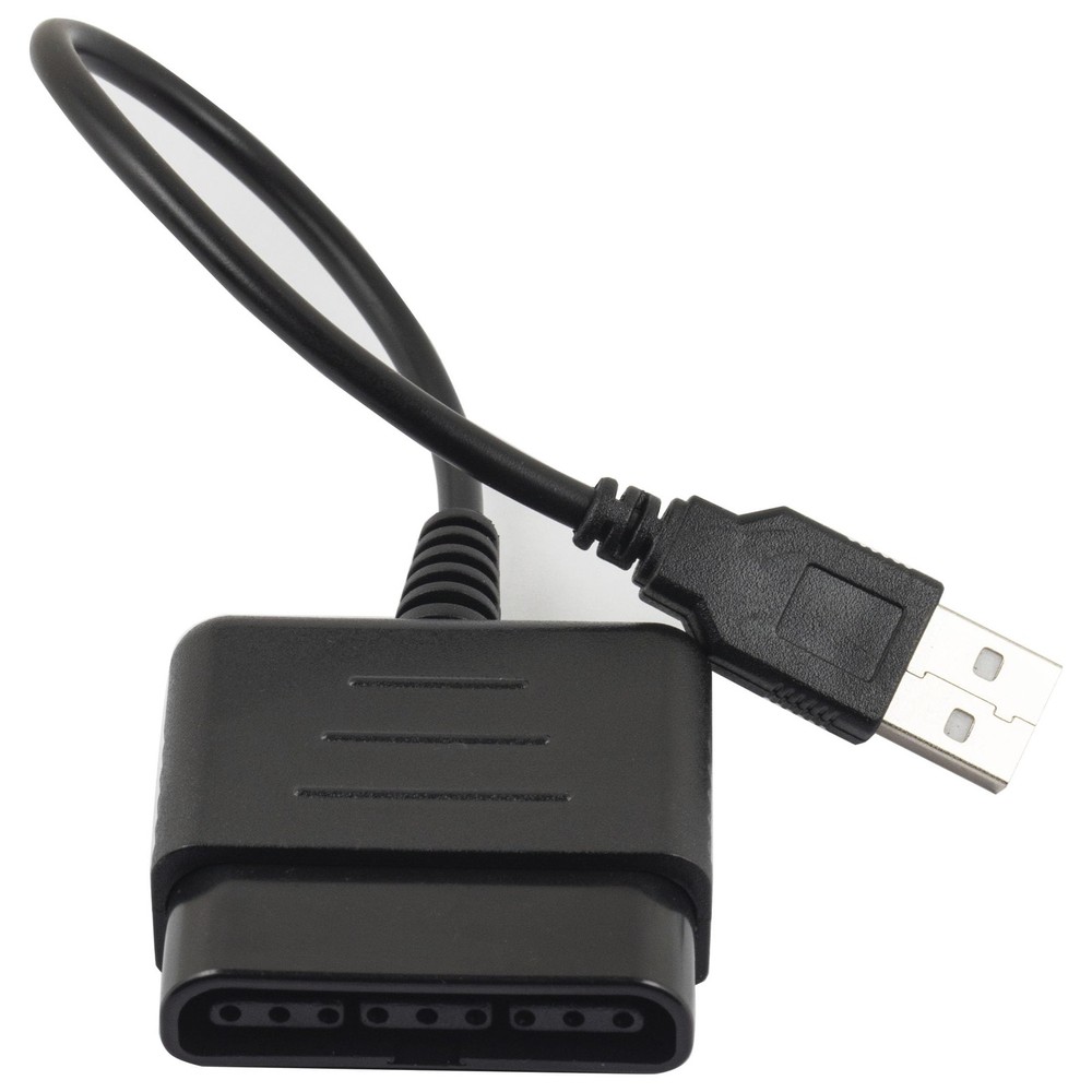 2 PCS PC USB To Wired Controller Adapter Converter Cable For PS2 PS3 10 Inch