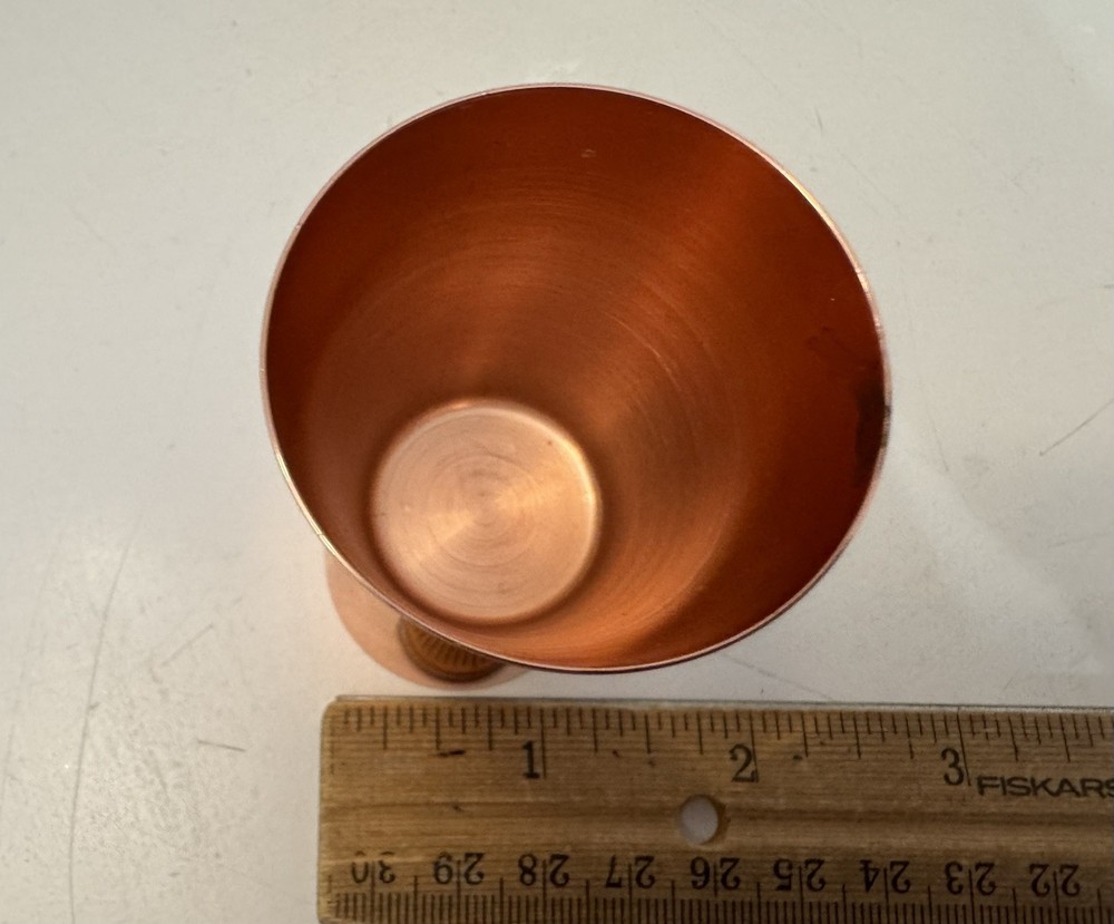 Copper Colored Measuring Jigger Shot Glasses Double Sided Jigger