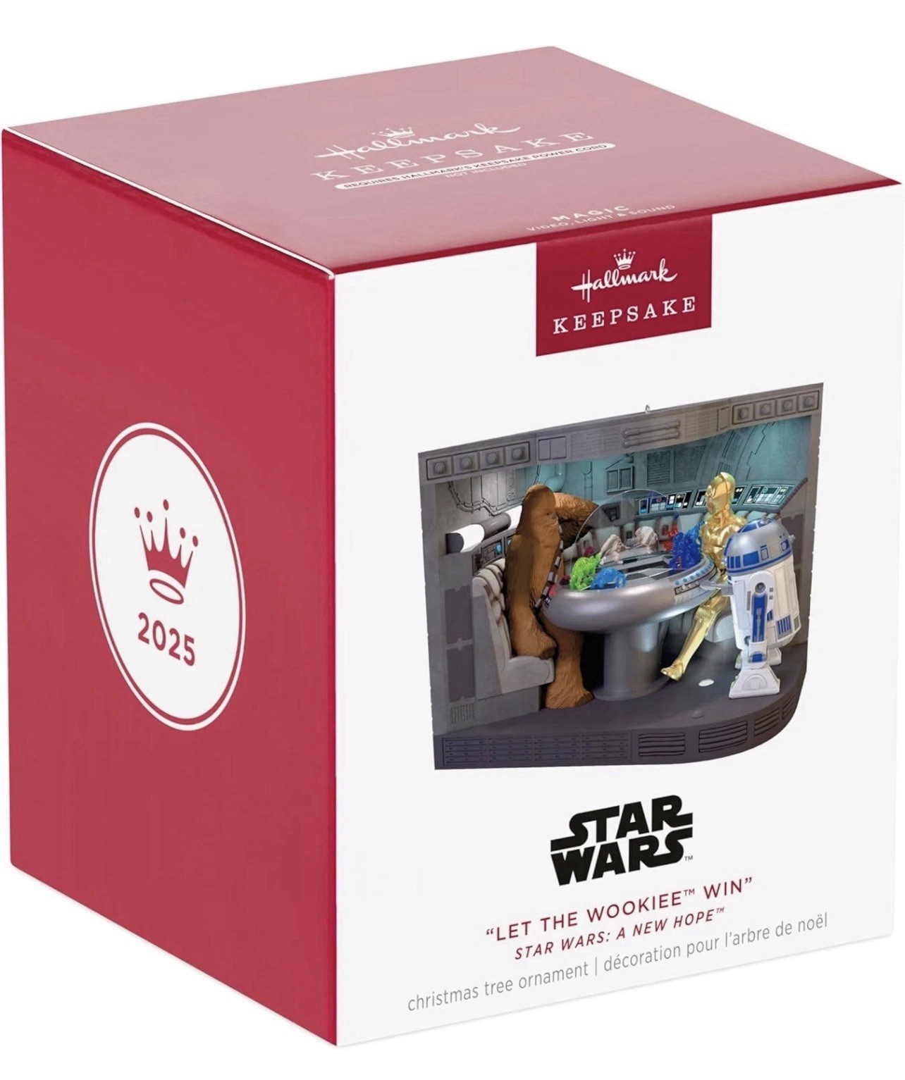 LET THE WOOKIEE WIN Hallmark 2025 STAR WARS * Wookie Dialogue Video Light + CORD