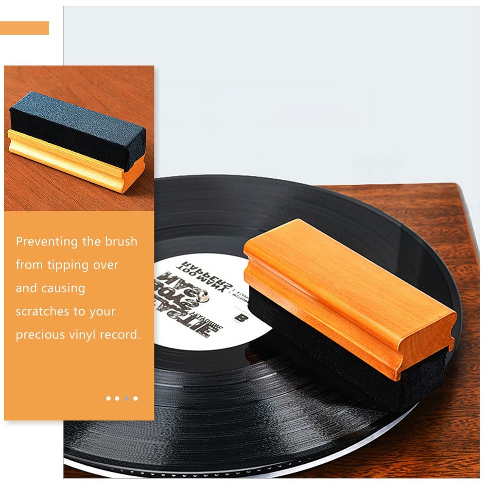 Vinyl Record Brush Sponge Brush Vintage Record Player Duster