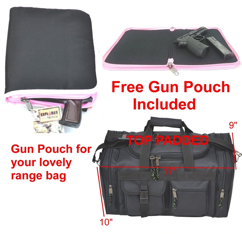 Duffle Bag With Padded Adjustable Strap, Foldable Travel Duffel Bag 5 Pockets