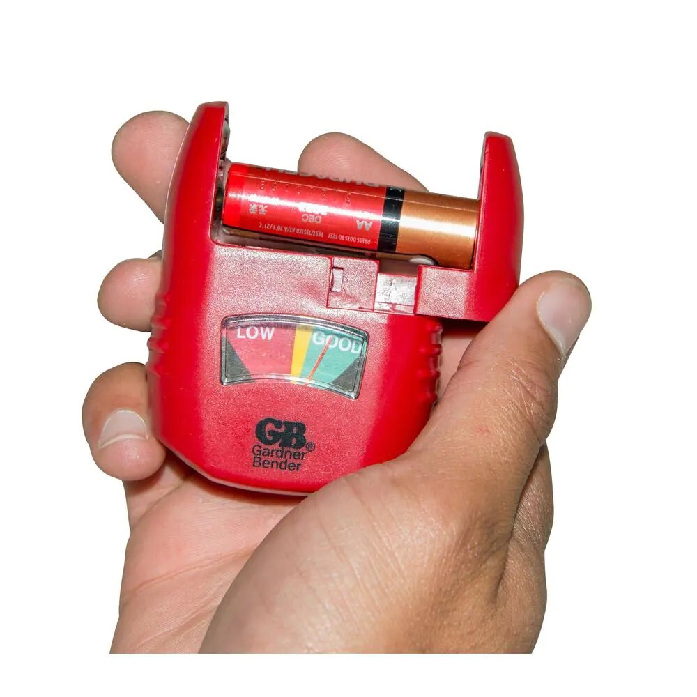 Portable Battery Tester for D, C, AAA, AA, and 9-Volt Batteries