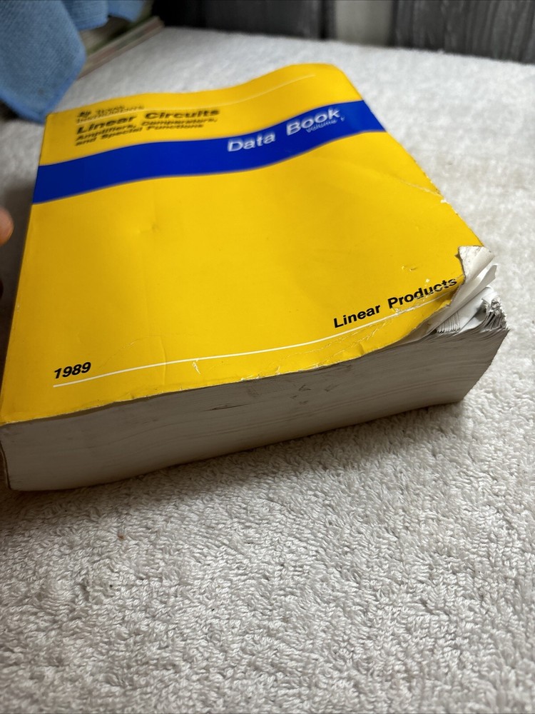 1989 Linear Circuits -Amplifiers Comparators & Special Functions Data Book Vol 1