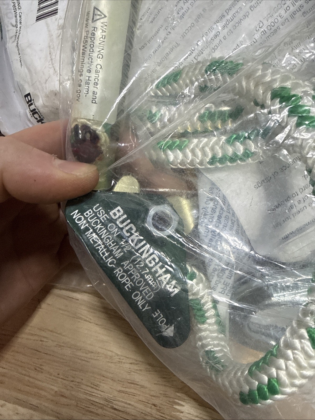 Buckingham Buck 9-8 Safety Fall Lanyard 8 Foot NEW Unused Old Stock