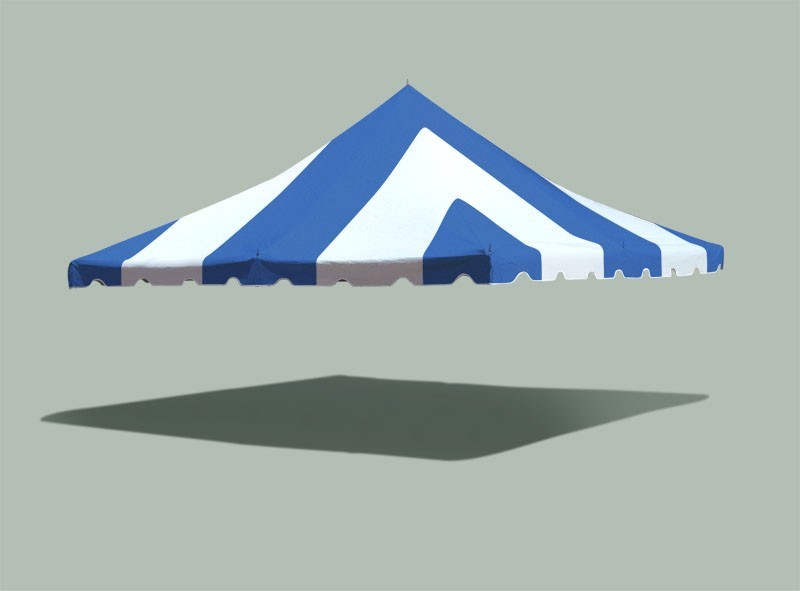 Replacement Pole Tent Canopy Top 20x20 Blue Cover for Party Gazebo