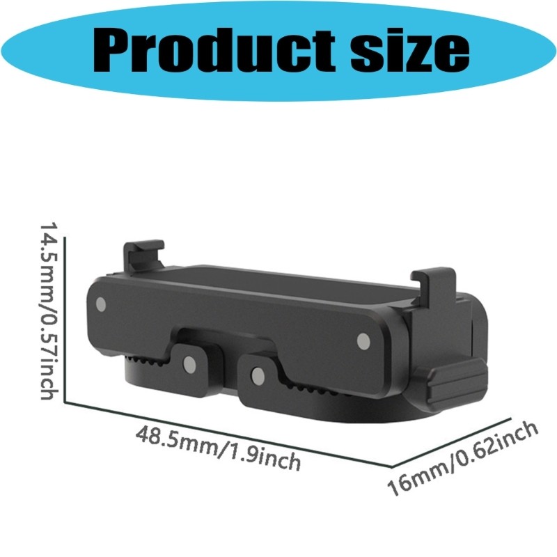 Quick Release Base Mount For Go Ultra Action Camera Button Lock