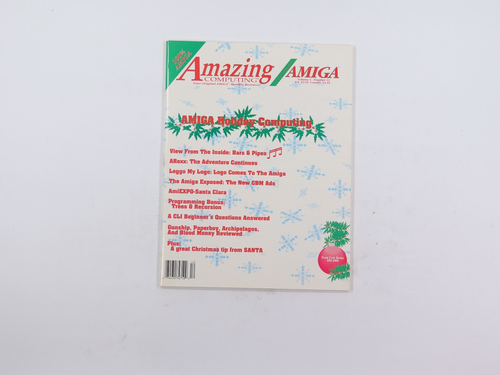 Amazing Computing Magazine Commodore Amiga Vol 4 # 12 Amiga Holiday Computing A