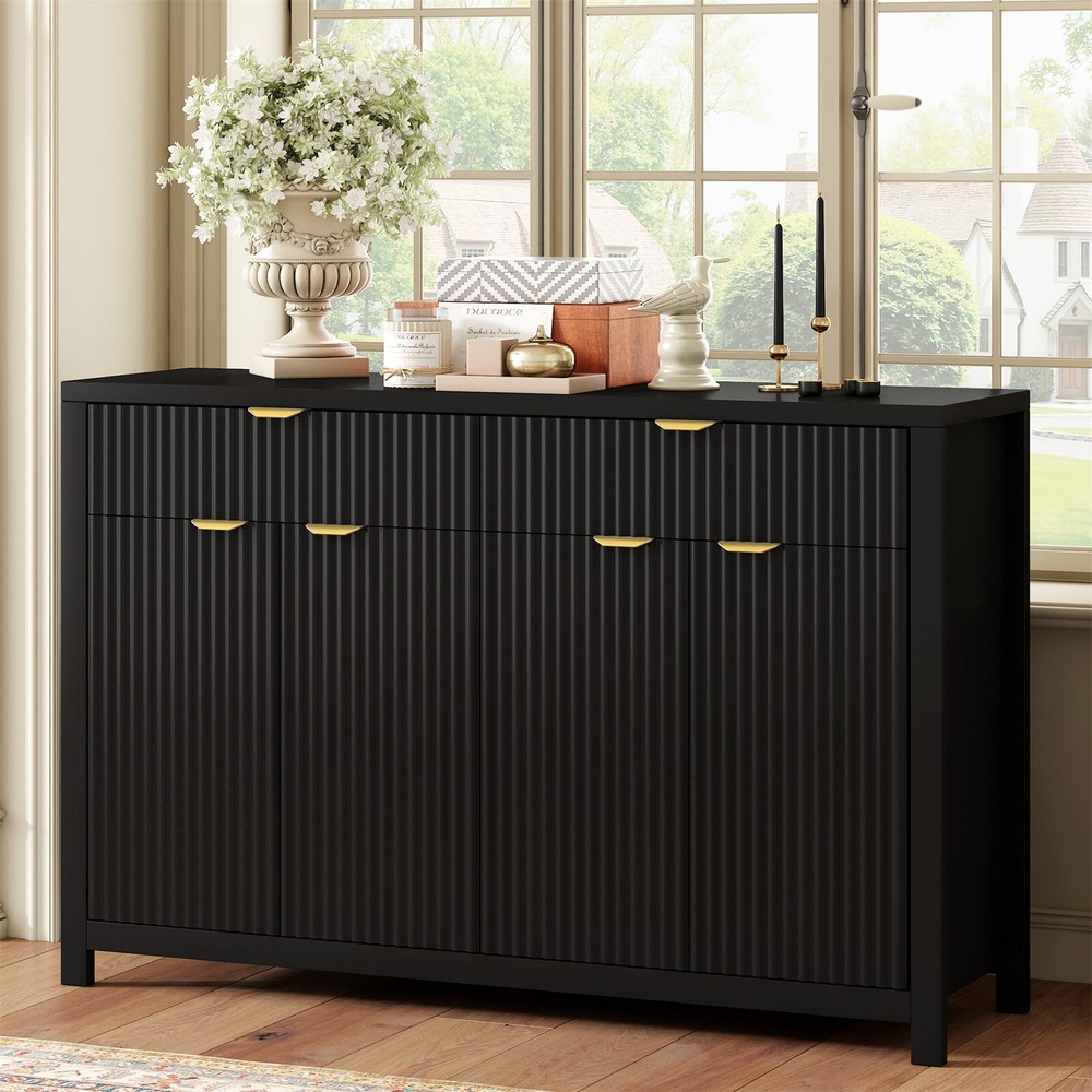Entryway Sideboard Buffet Storage Cabinet Console Table with 2 Drawers