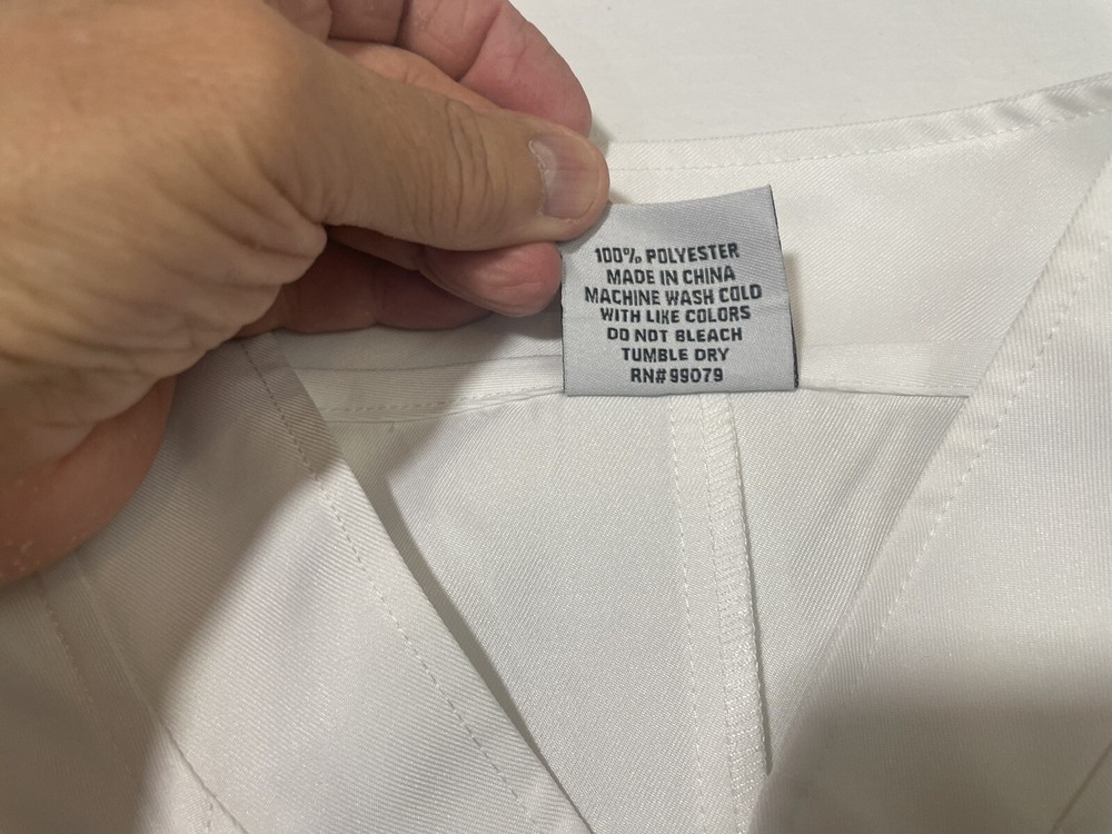 Chef White Restaurant Uniform Chef Coat Jacket Kitchen Big Custom 4XL