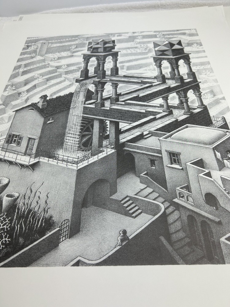 MC Escher Waterfall Poster