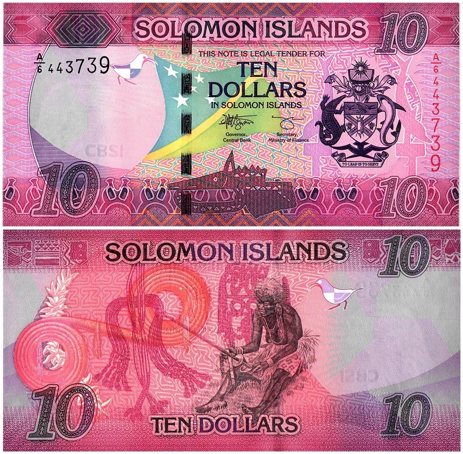 Solomon Islands 10-50 Dollars 3 Pieces Set, 2013-2023 ND, P-33a.2-35a.3, UNC