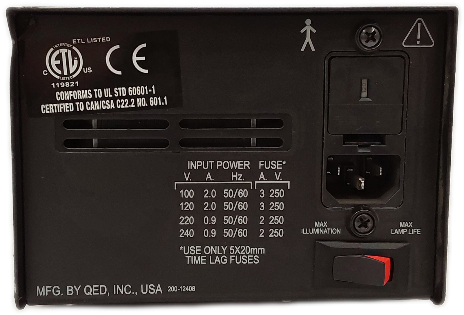 MTI H200W Halogen Fiber Optic Illuminator Light Source USA