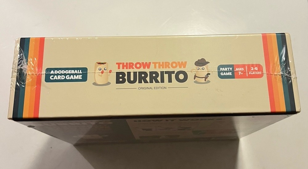 EXPLODING KITTENS Throw Throw Burrito Card Game SEALED NEW!!! Christmas Gift