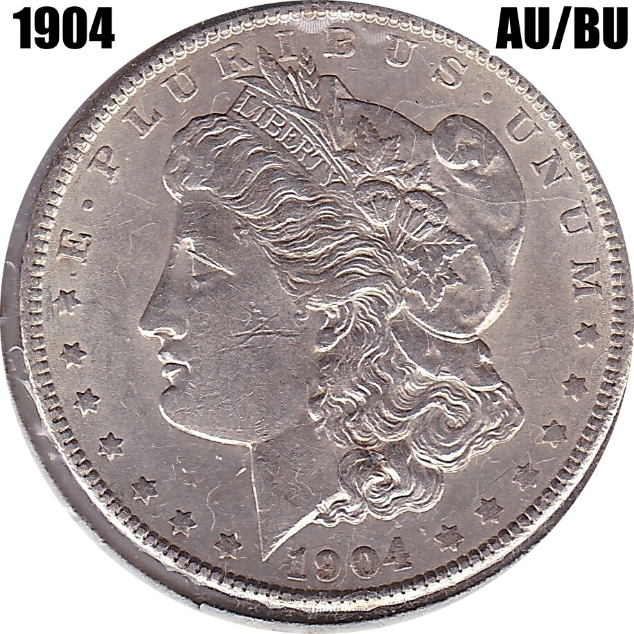 1904 $1 Morgan in AU+