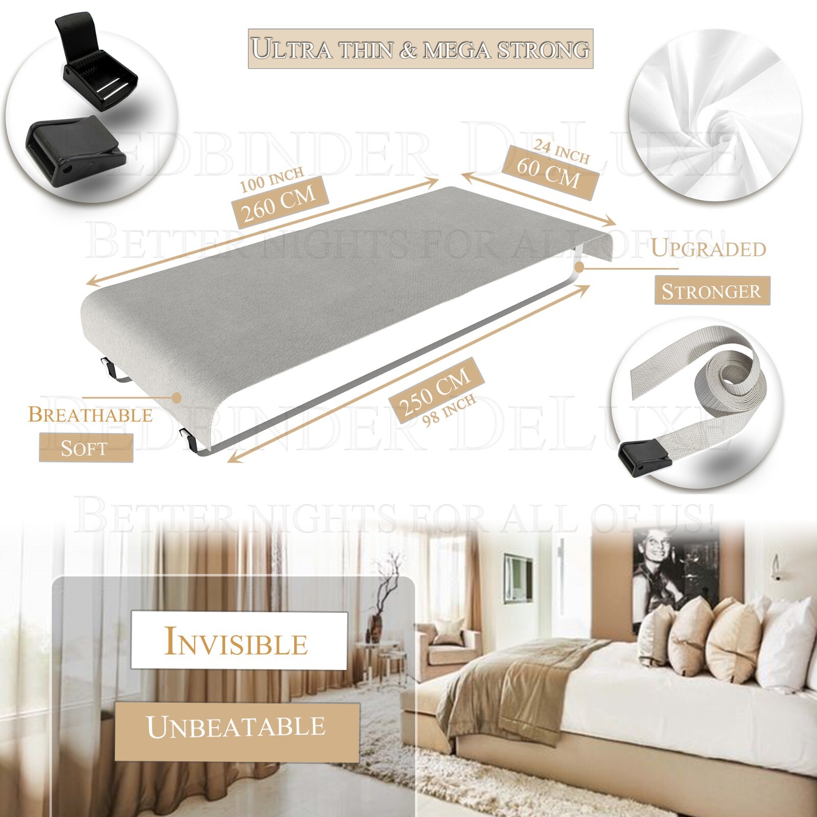 Bed Bridge ** BedBinders | Bed Gap Filler and Mattress Gap Filler – Twin to King