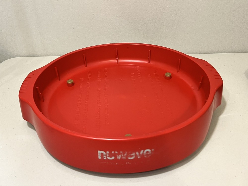 NuWave Infrared Oven Pro Plus 20634 Replacement Part Base Bottom Red + Drip Pan