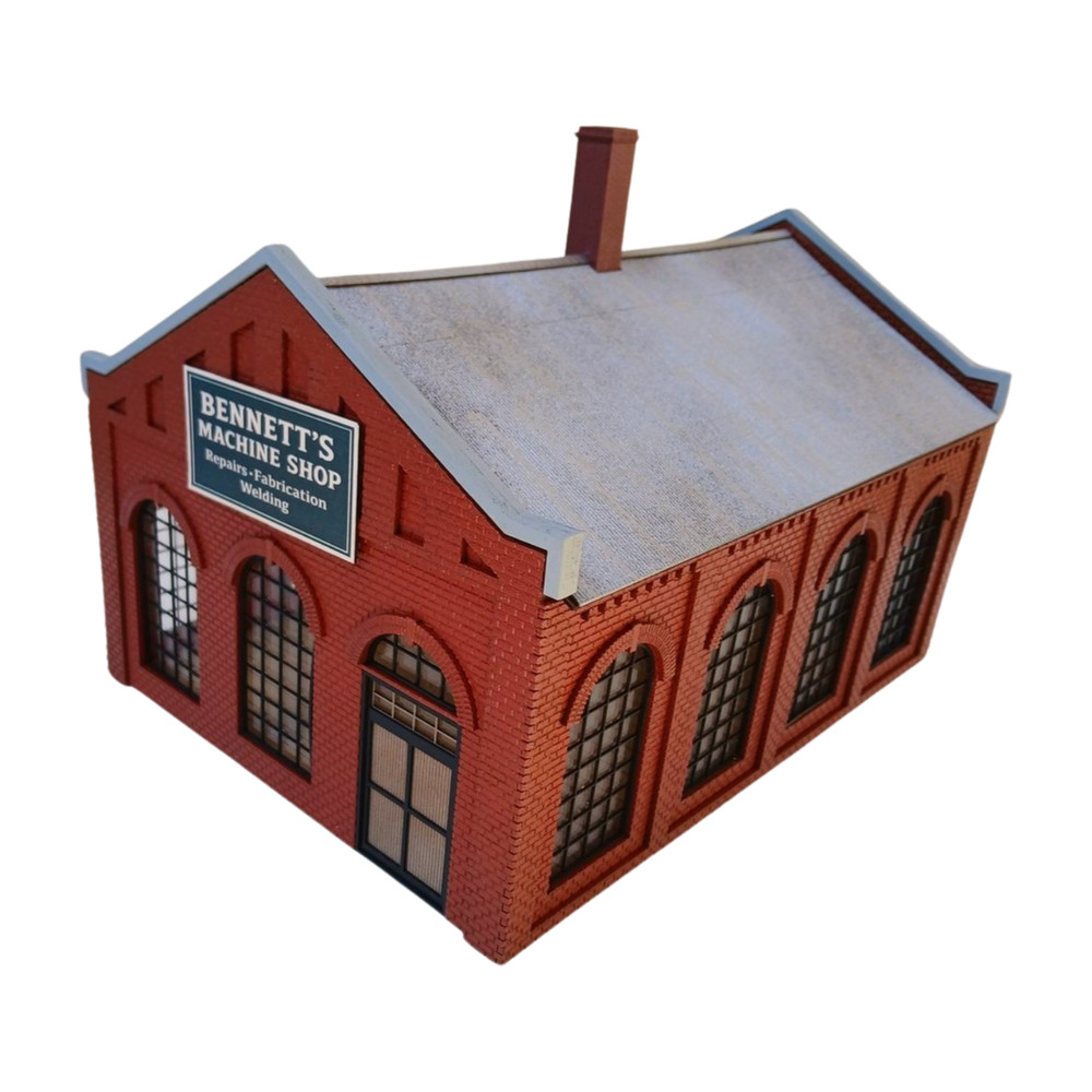 Bennett's Machine Shop – Trackside Structure 1:87th HO Scale KIT