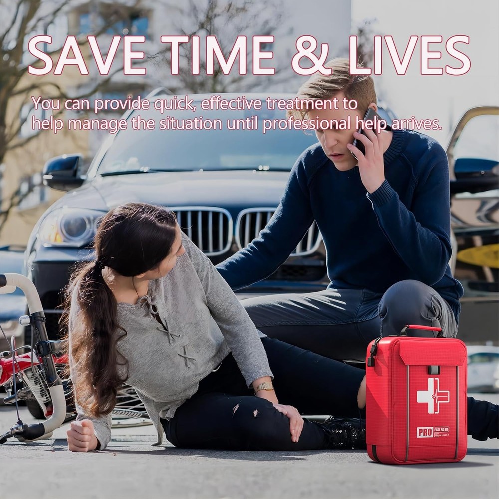 Upgrade - Comprehensive First Aid Kit with Labelled Compartments