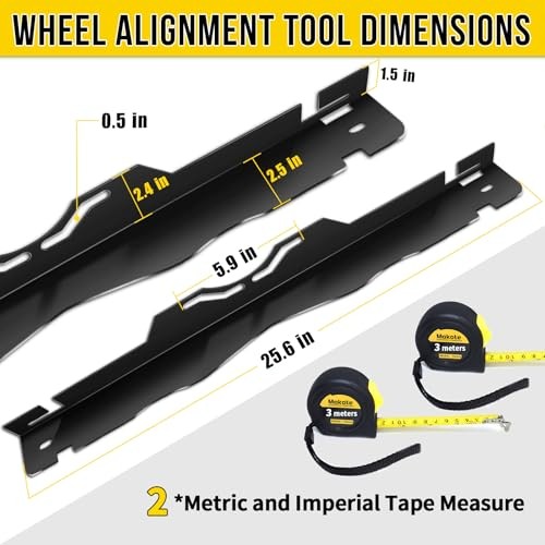 Heavyweight Toe Alignment Tool, Black Wheel Alignment Tool, Wheel Angle