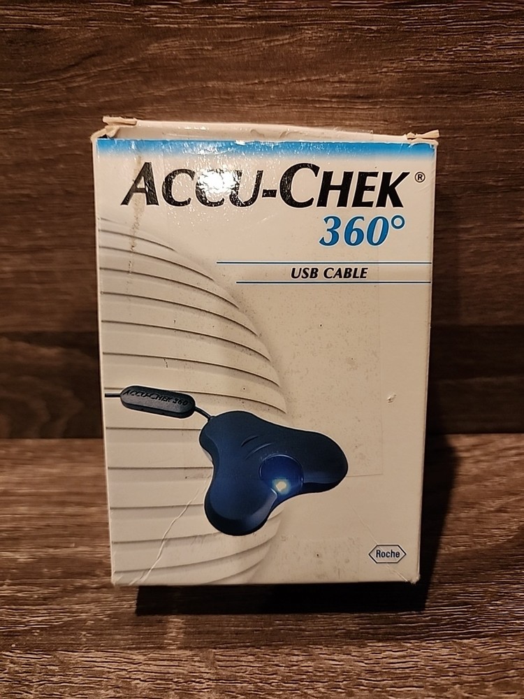 ACCU-CHEK 360 USB Wireless Glucose Meter Reader Cable - EUC - In Original Box