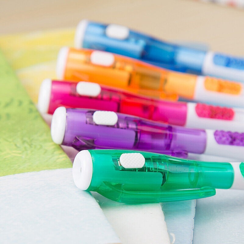 1pc Students Multifunctional Ballpoint Ball Point Pen With LED Flashlight Light-