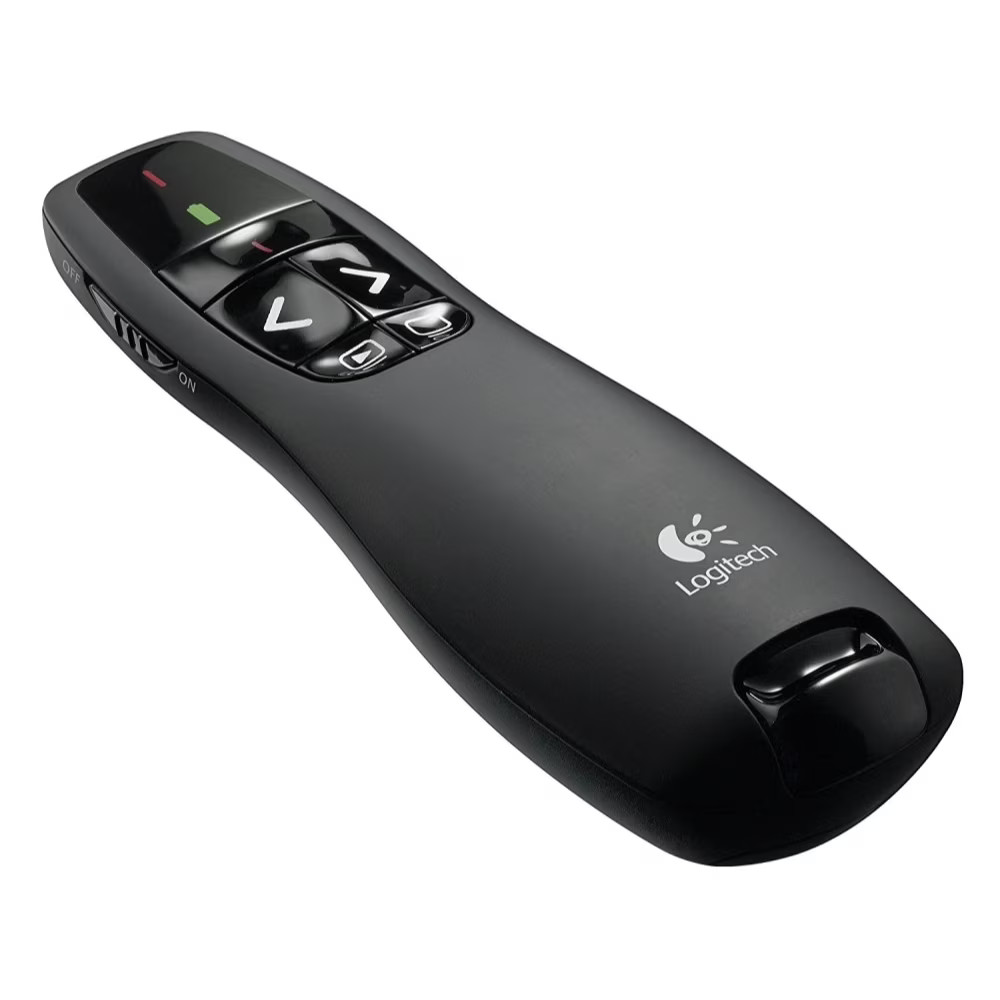 Logitech Wireless Presenter R400, Wireless Presentation Remote Clicker with Lase
