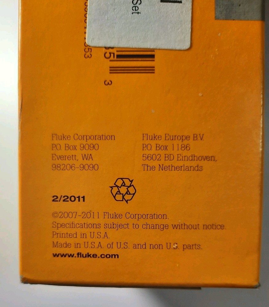 Fluke TLK287 Electronics Master Test Lead / Probe Set New Open Box
