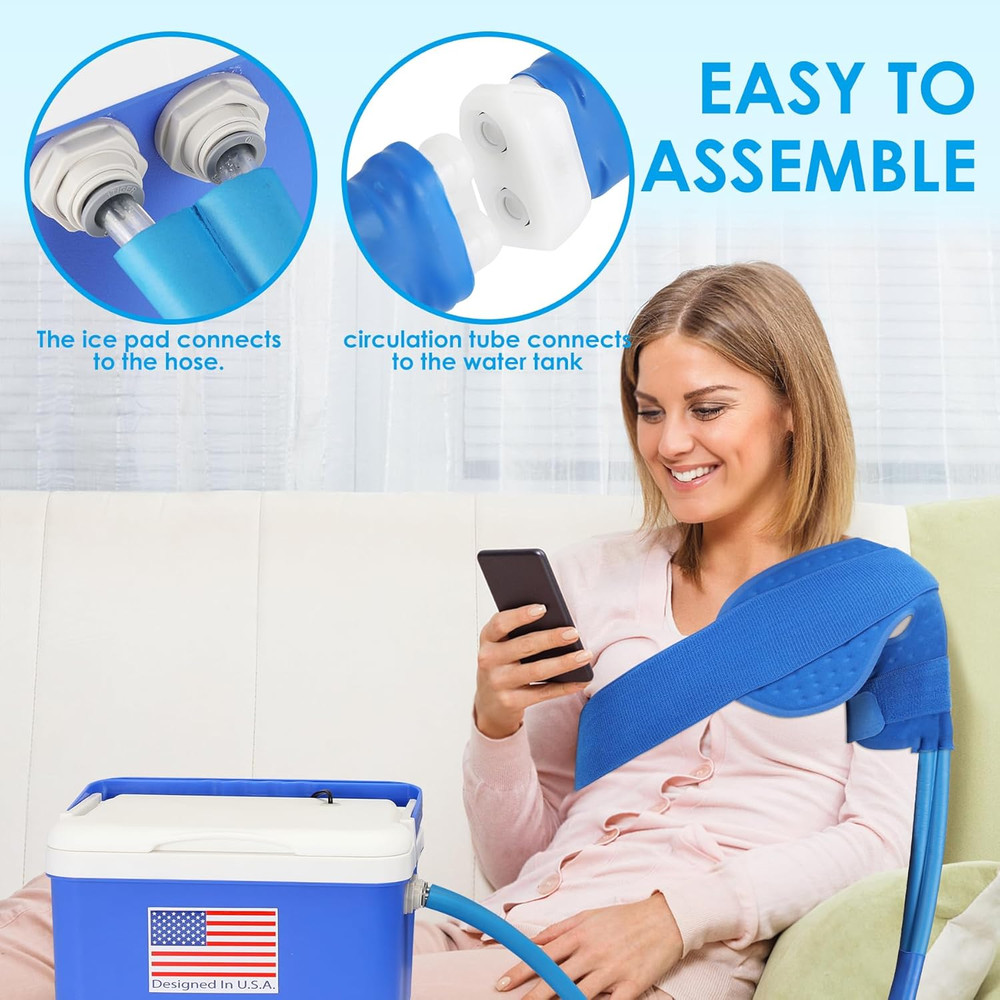 Cold Therapy Machine System with Programmable Timer, Ice Machine for Shoulder af