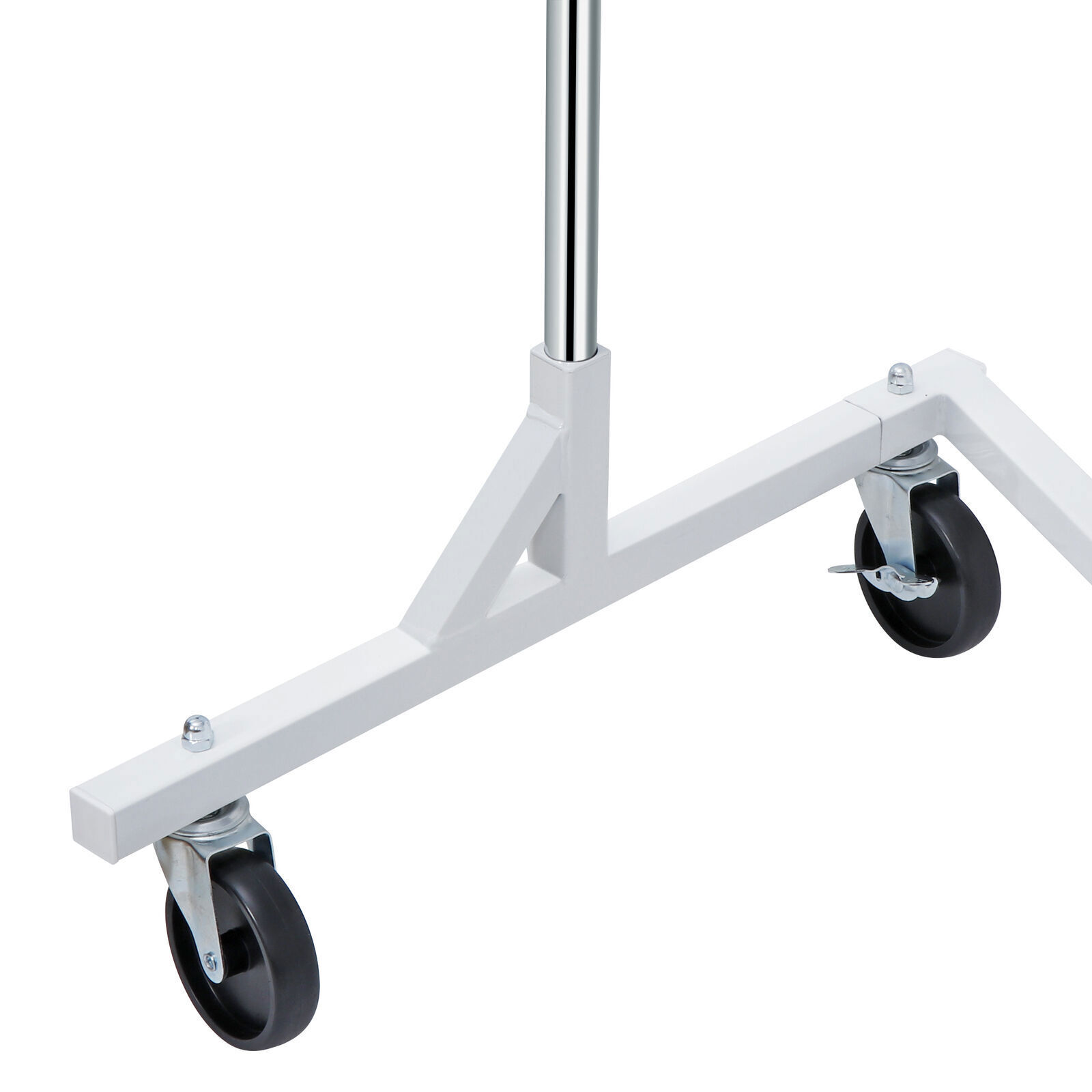 2PCS Commercial Garment Rack Rolling Collapsible Clothing Shelf w/ Wheels Z-Base