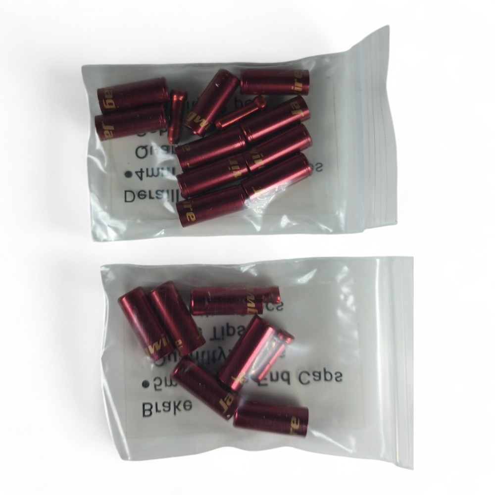 Jagwire Pro End Caps Red Brake 10pcs 5mm 6pcs gear 4mm & cable tips