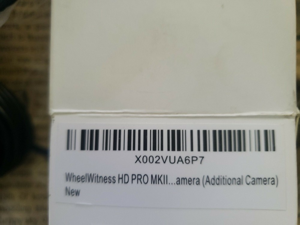 WheelWitness HD Pro MKII Additional Camera ~ Open Box