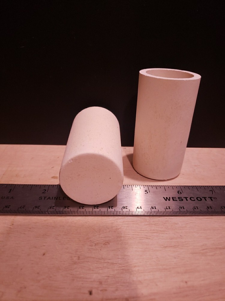 2 Ceramic Crucibles 3" By 1.75" Dia