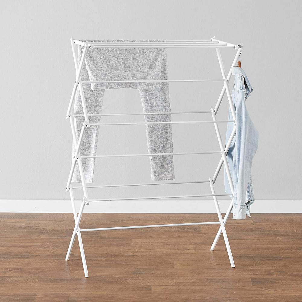 Foldable Portable Clothes Drying Rack for Indoor Air Drying, Collapsible Design,