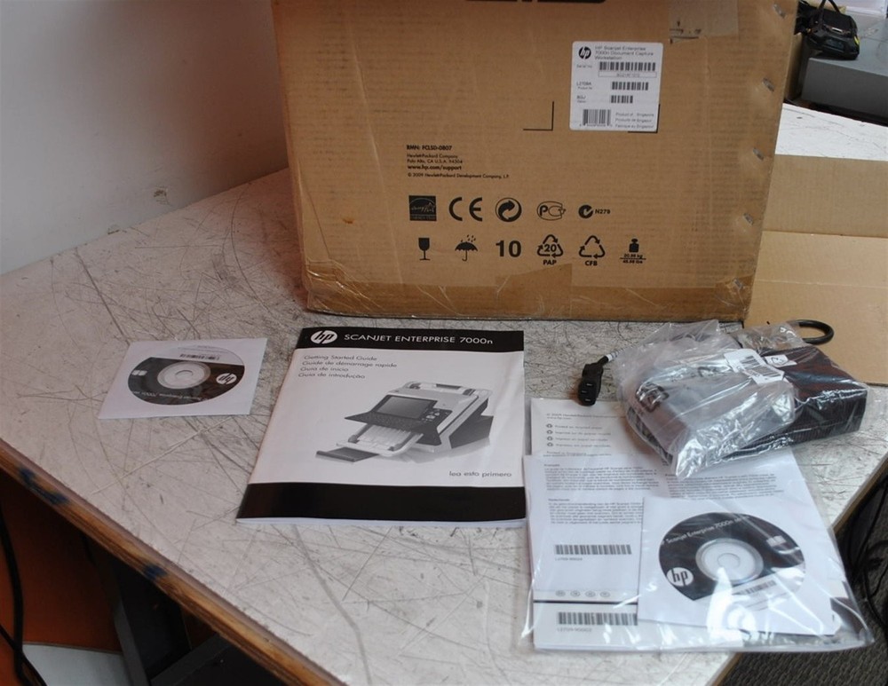 New HP Scanjet Enterprise 7000N Document Capture Workstation Open Box