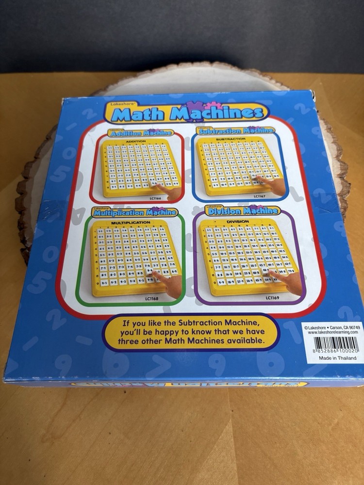 Lakeshore Subtraction Machine Math Educational Tool Push Button Teaching/Learn